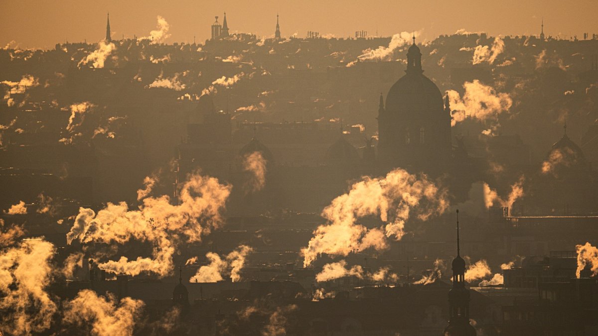 Mrazivé ráno v Praze
