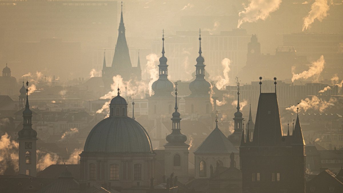 Mrazivé ráno v Praze