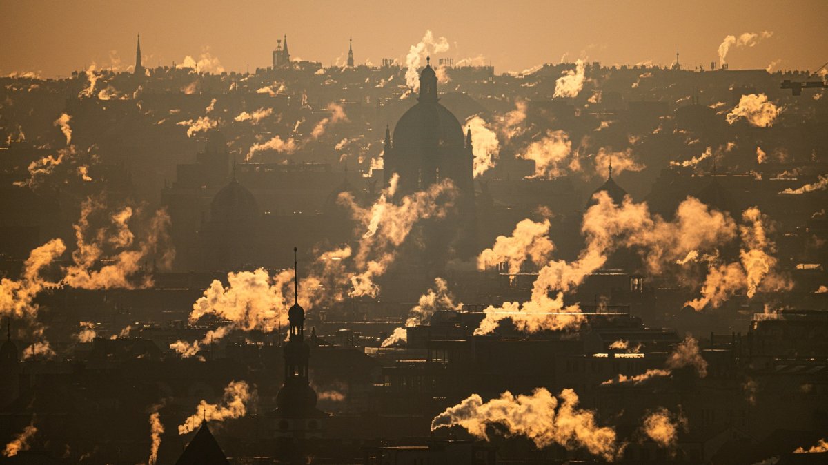 Mrazivé ráno v Praze