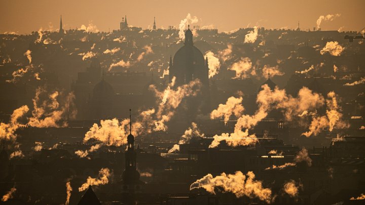 Mrazivé ráno v Praze