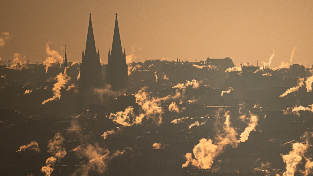 Mrazivé ráno v Praze