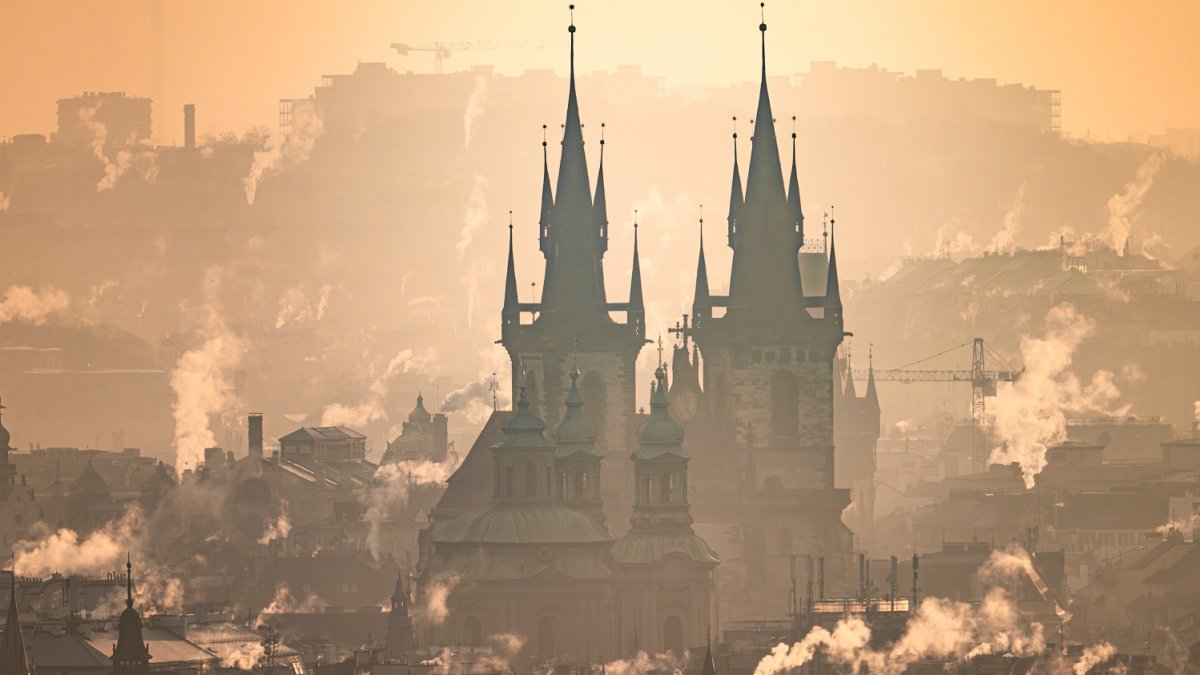 Mrazivé ráno v Praze