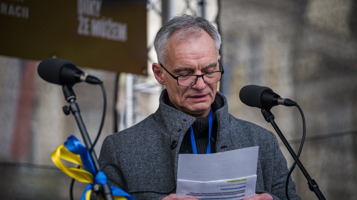 V Praze proběhla demonstrace na podporu Ukrajiny k třetímu výročí ruské invaze. (23.2.2025)