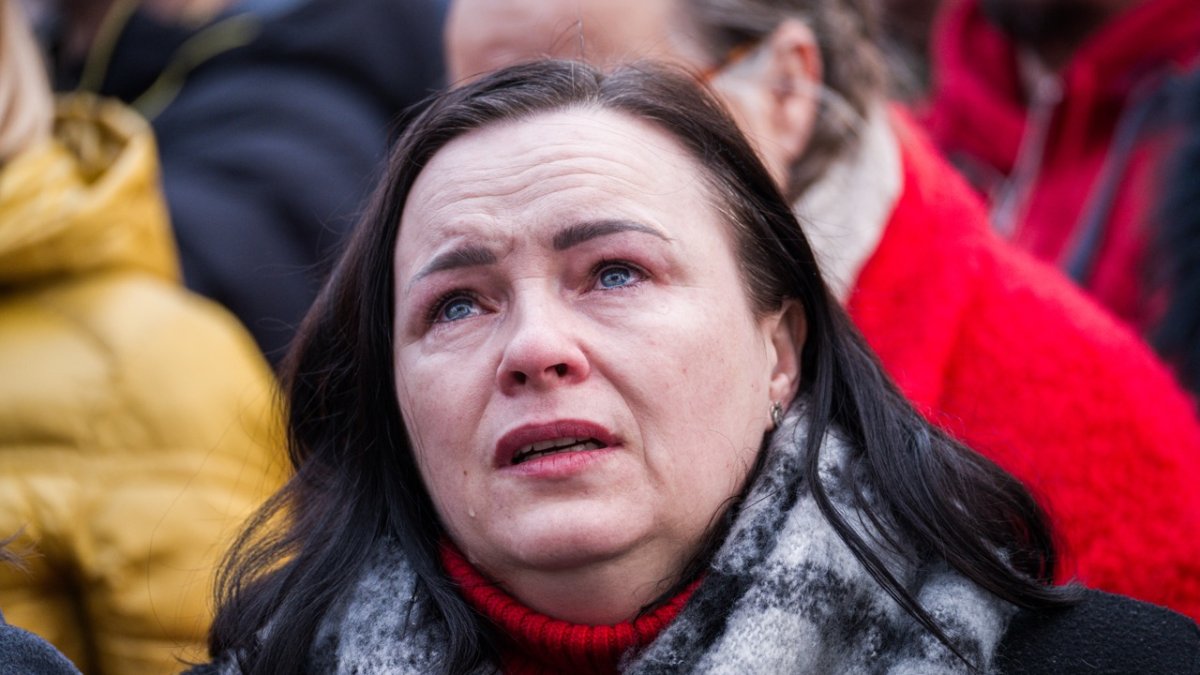 V Praze proběhla demonstrace na podporu Ukrajiny k třetímu výročí ruské invaze. (23.2.2025)