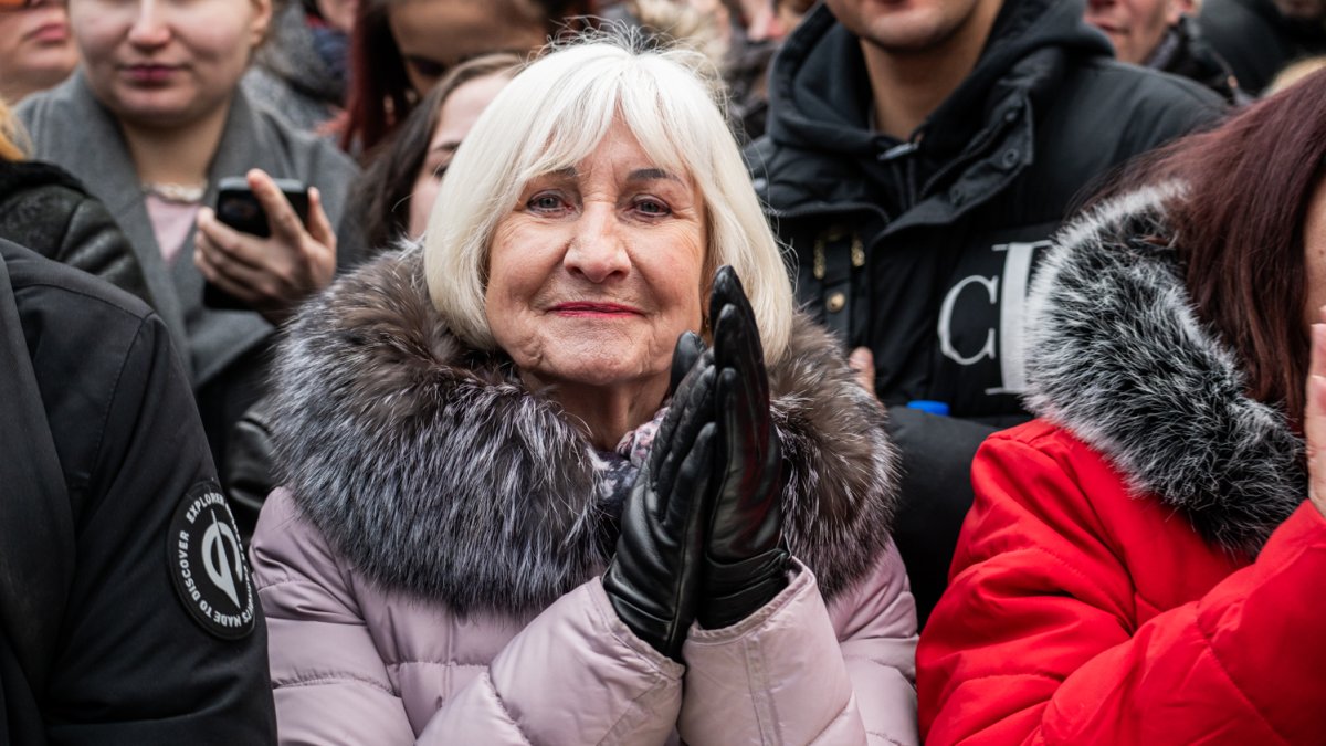 V Praze proběhla demonstrace na podporu Ukrajiny k třetímu výročí ruské invaze. (23.2.2025)