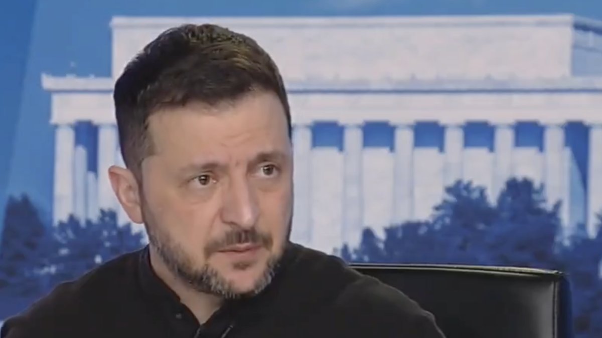Volodymyr Zelenskyj v rozhovoru pro stanici Fox News. 
