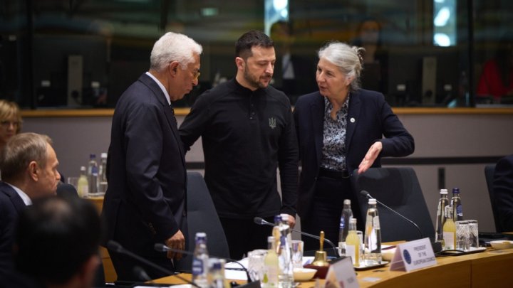 Volodymyr Zelenskyj na summitu EU. (6. března 2025).