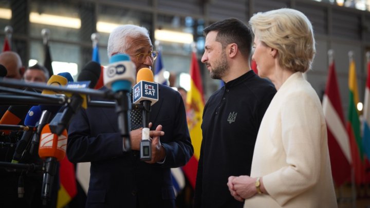 Volodymyr Zelenskyj na summitu EU. (6. března 2025).