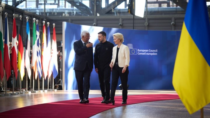 Volodymyr Zelenskyj na summitu EU. (6. března 2025).