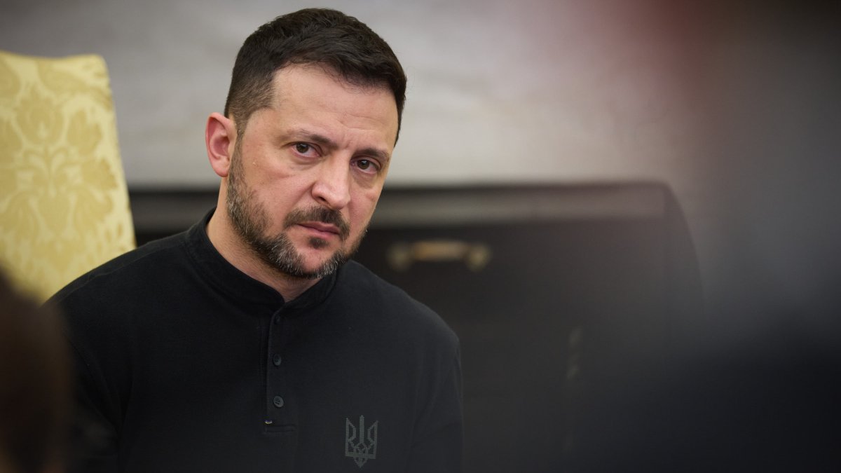 Volodymyr Zelenskyj v hádce s Donaldem Trumpem