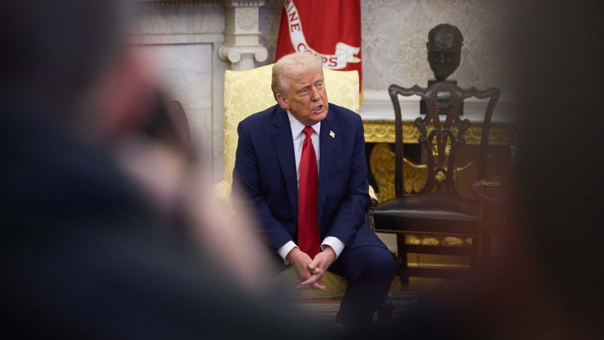 Donald Trump (21. února 2025).