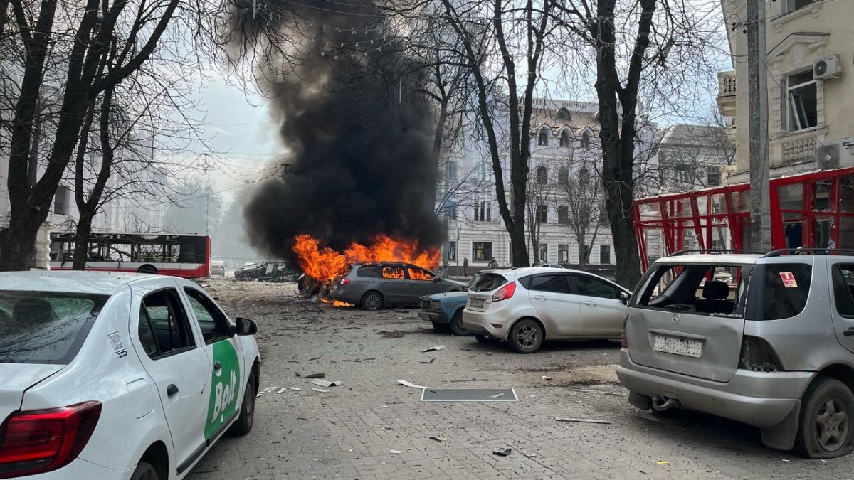 Ruský útok na město Sumy