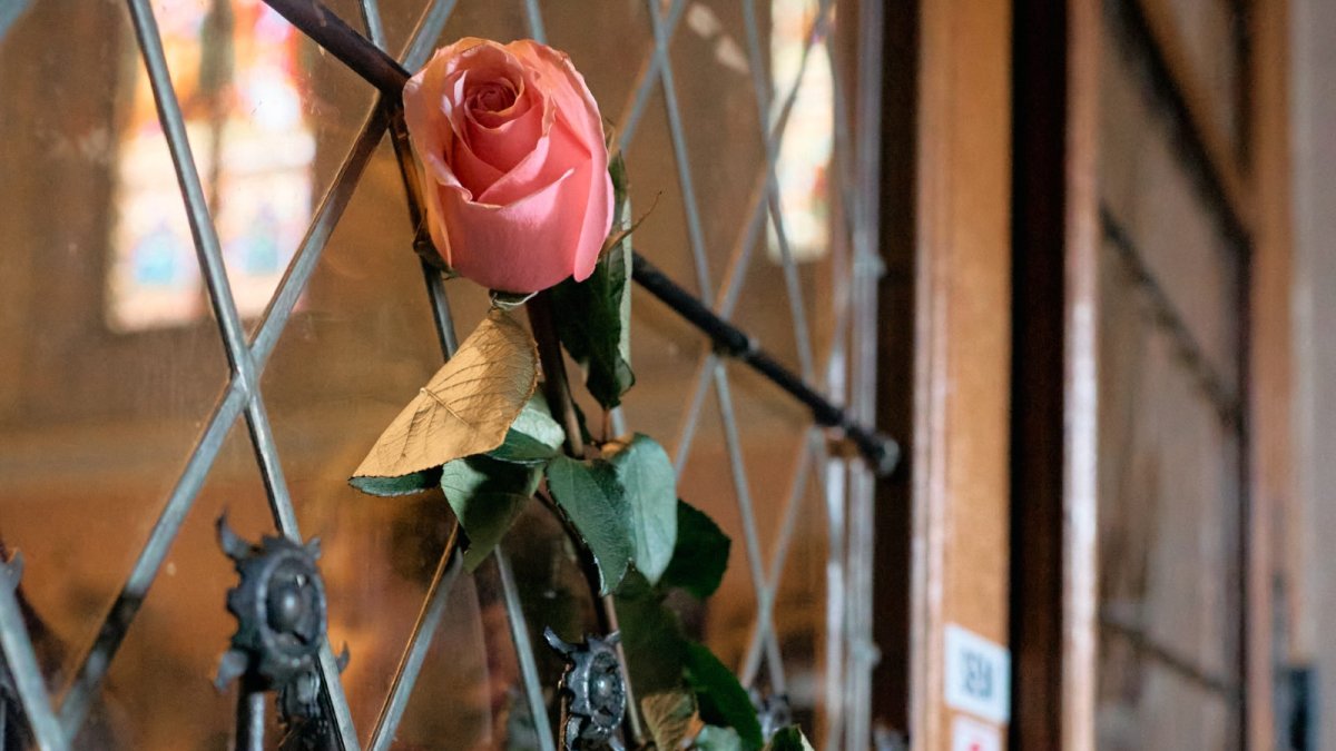 Mše za Annu Slováčkovou v bazilice sv. Ludmily na náměstí Míru v Praze