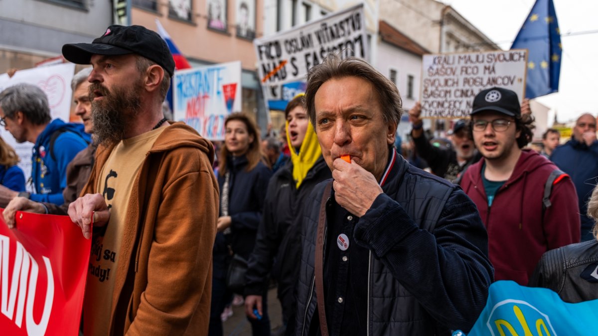 Protivládní protesty v Bratislavě (24.4.2025)