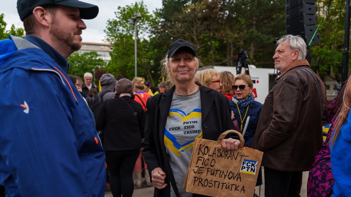 Protivládní protesty v Bratislavě (24.4.2025)