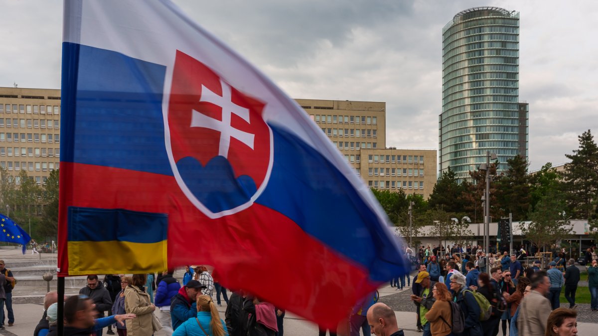 Protivládní protesty v Bratislavě (24.4.2025)