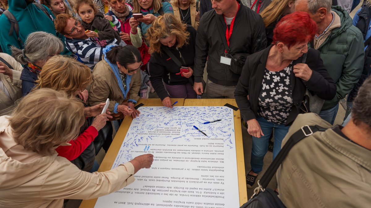 Protivládní protesty v Bratislavě (24.4.2025)