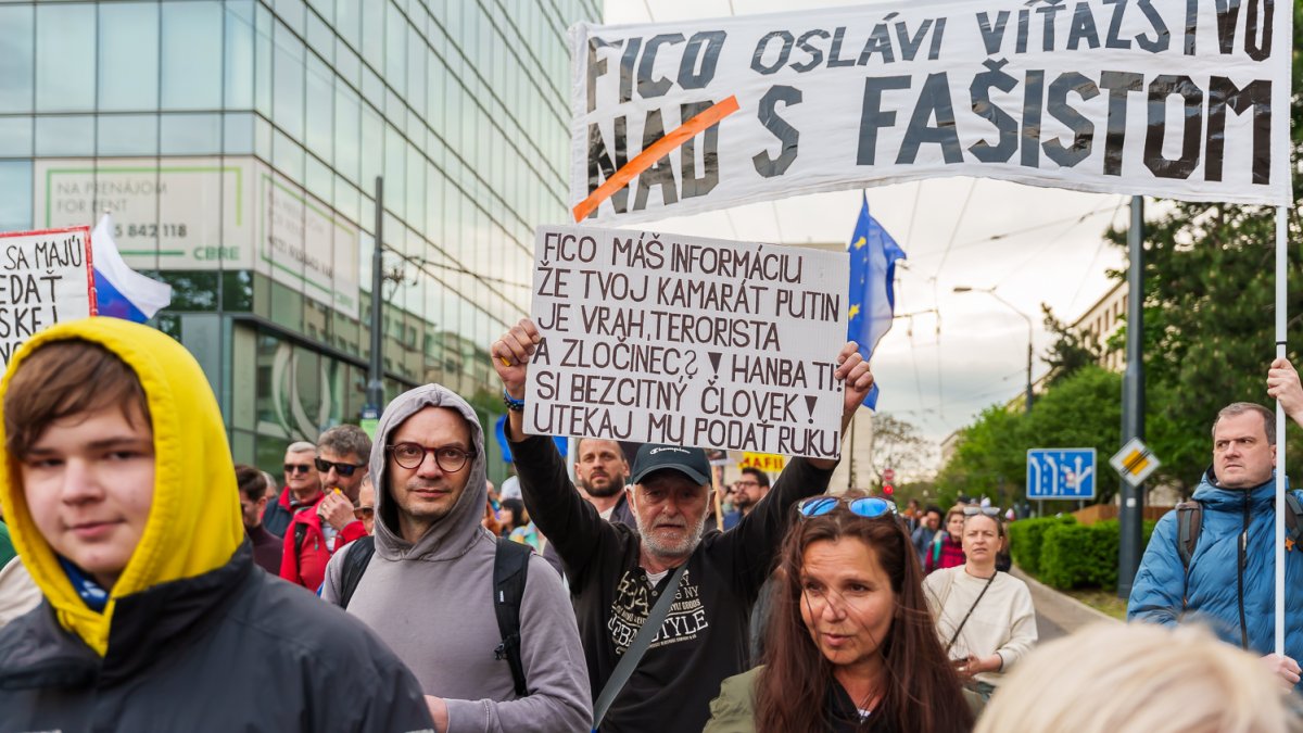 Protivládní protesty v Bratislavě (24.4.2025)
