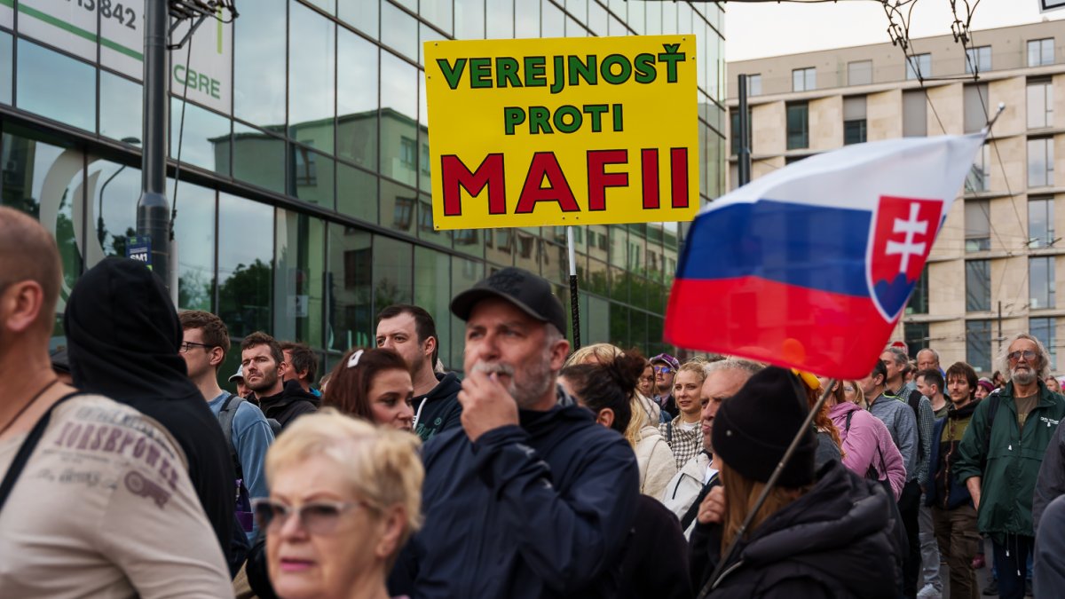 Protivládní protesty v Bratislavě (24.4.2025)