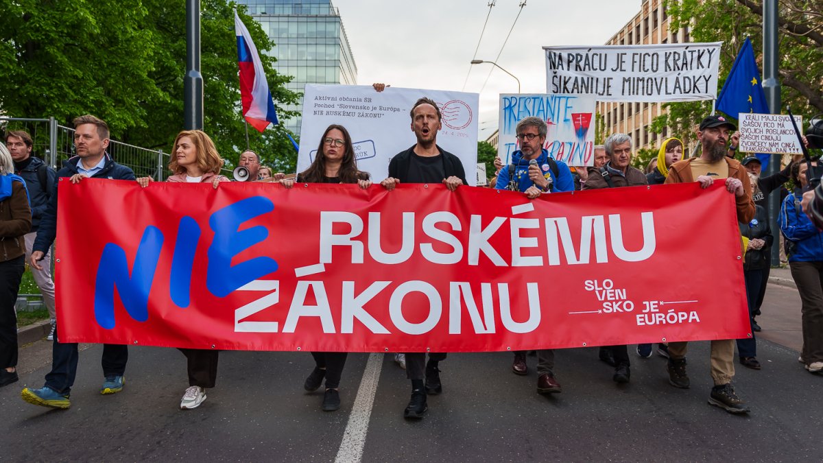 Protivládní protesty v Bratislavě (24.4.2025)