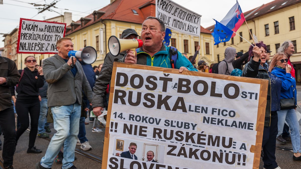 Protivládní protesty v Bratislavě (24.4.2025)