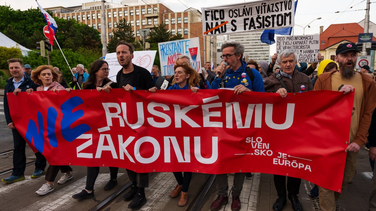 Protivládní protesty v Bratislavě (24.4.2025)