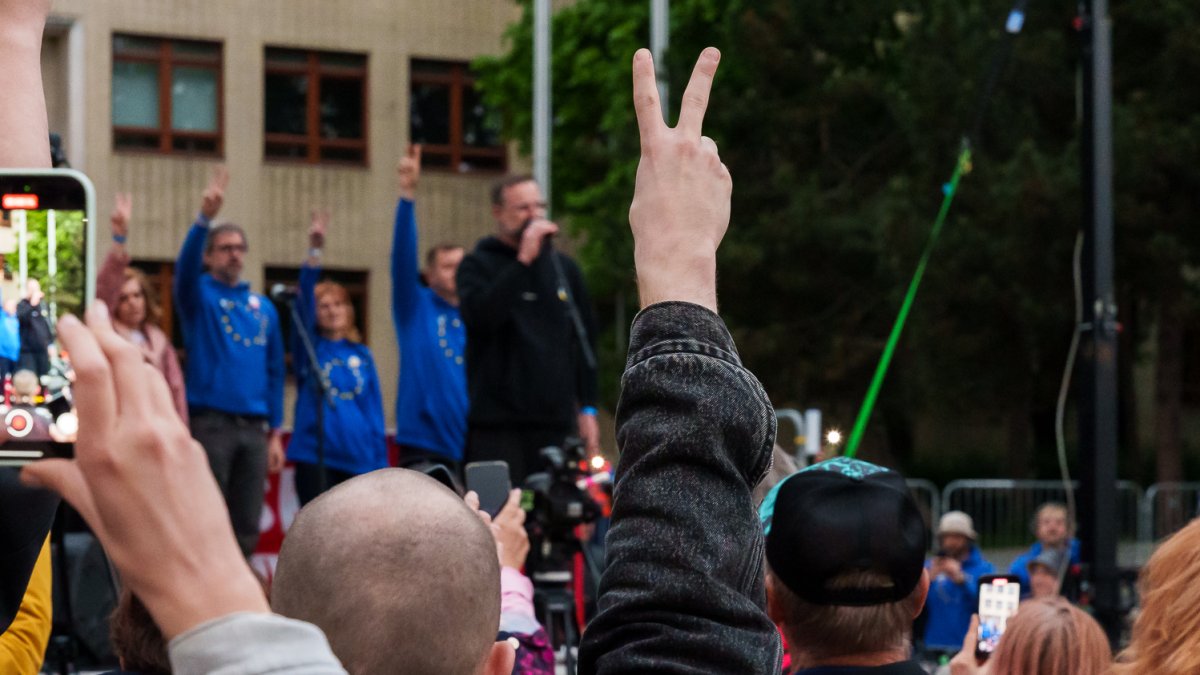 Protivládní protesty v Bratislavě (24.4.2025)