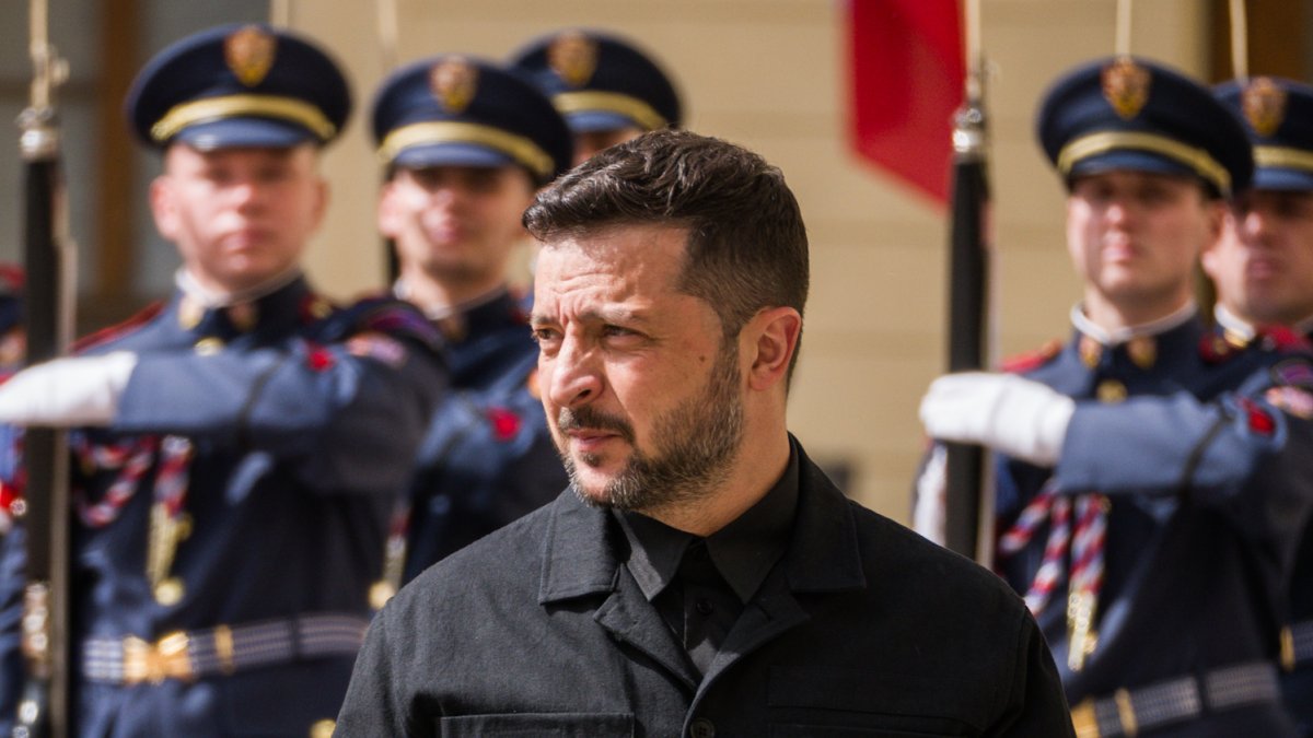 Volodymyr Zelenskyj a Olena Zelenská se na Pražském hradě sešli s Petrem Pavlem a Evou Pavlovou