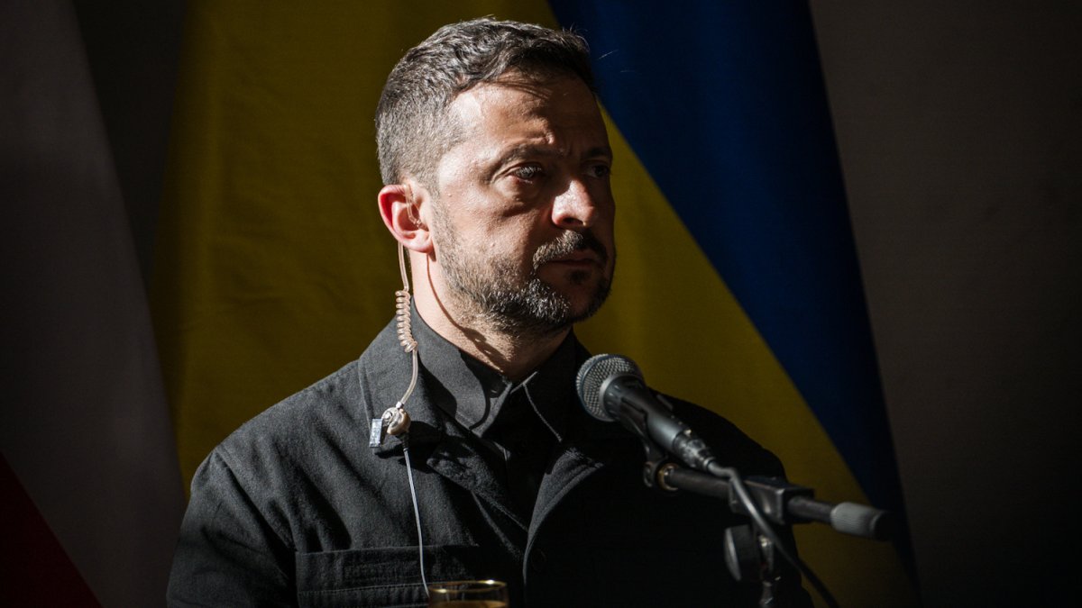 Volodymyr Zelenskyj na tiskové konferenci