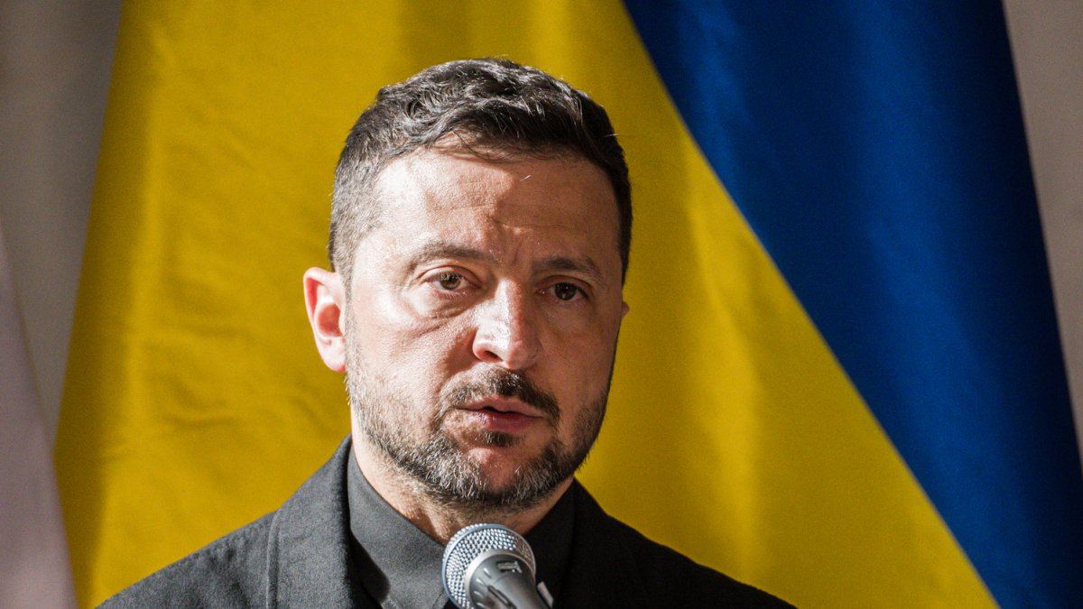 Volodymyr Zelenskyj na tiskové konferenci