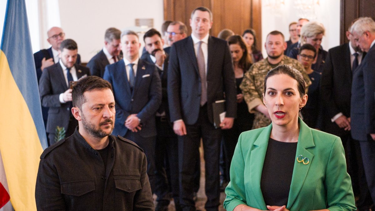 Volodymyr Zelenskyj navštívil Poslaneckou sněmovnu