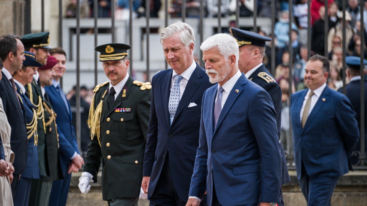 Španělský král Filip VI. navštívil Česko, sešel se s prezidentem Petrem Pavlem