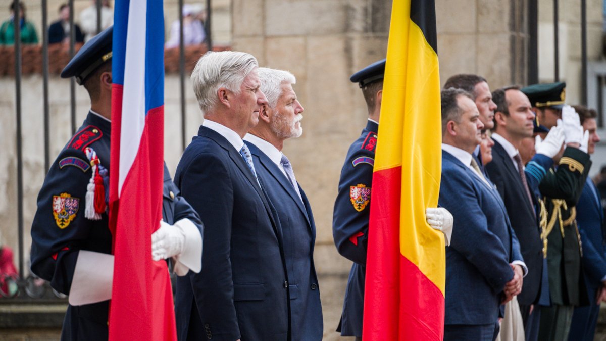 Španělský král Filip VI. navštívil Česko, sešel se s prezidentem Petrem Pavlem