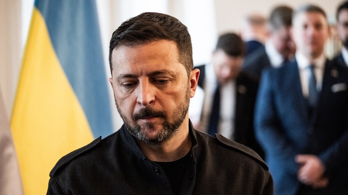 Volodymyr Zelenskyj s předsedkyní Poslanecké sněmovny Markétou Pekarovou Adamovou