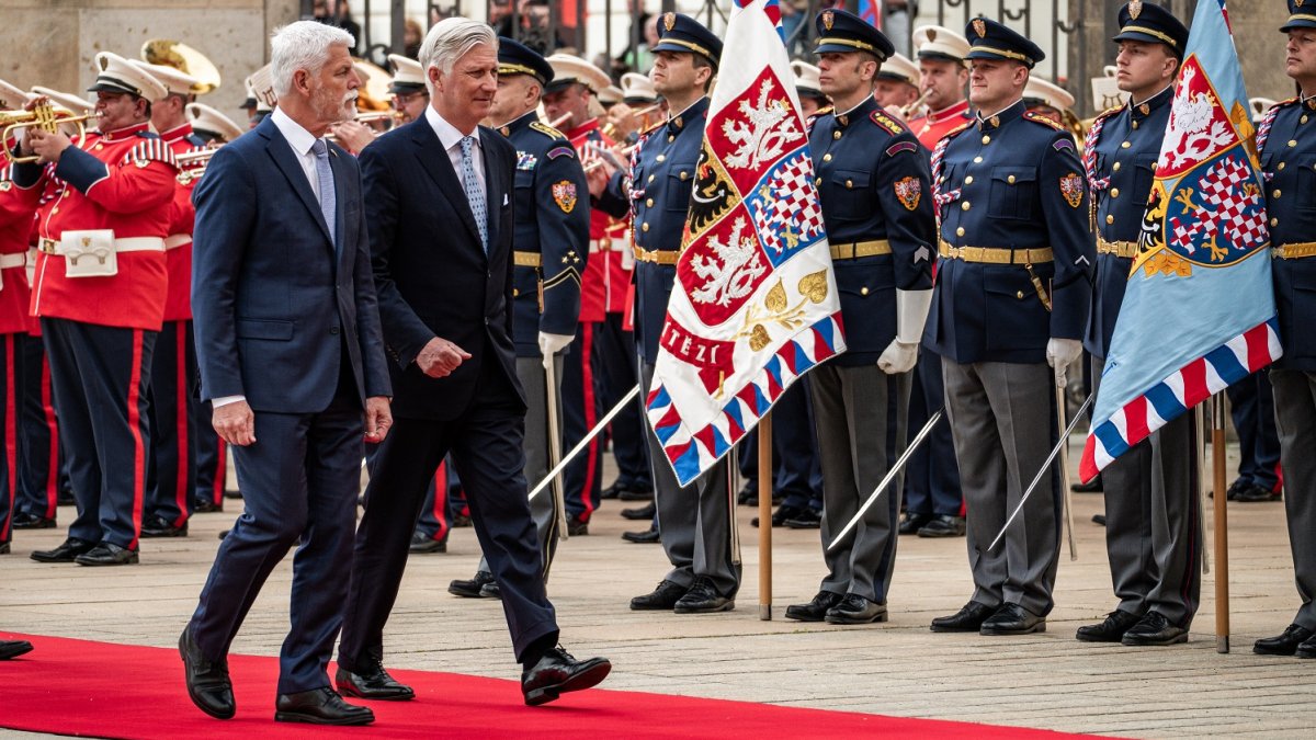Belgický král Filip navštívil Česko, sešel se s prezidentem Petrem Pavlem.