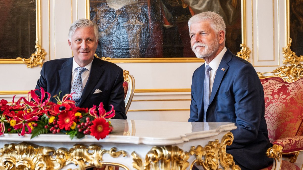 Belgický král Filip navštívil Česko, sešel se s prezidentem Petrem Pavlem.