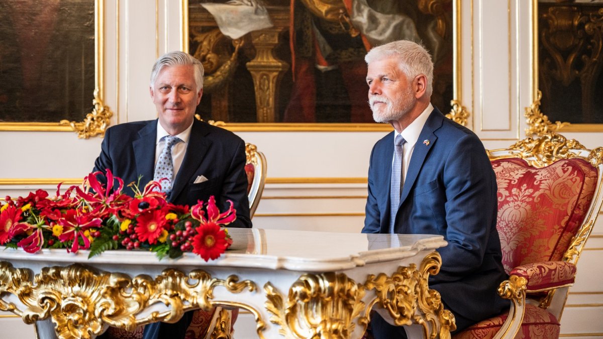 Belgický král Filip navštívil Česko, sešel se s prezidentem Petrem Pavlem.