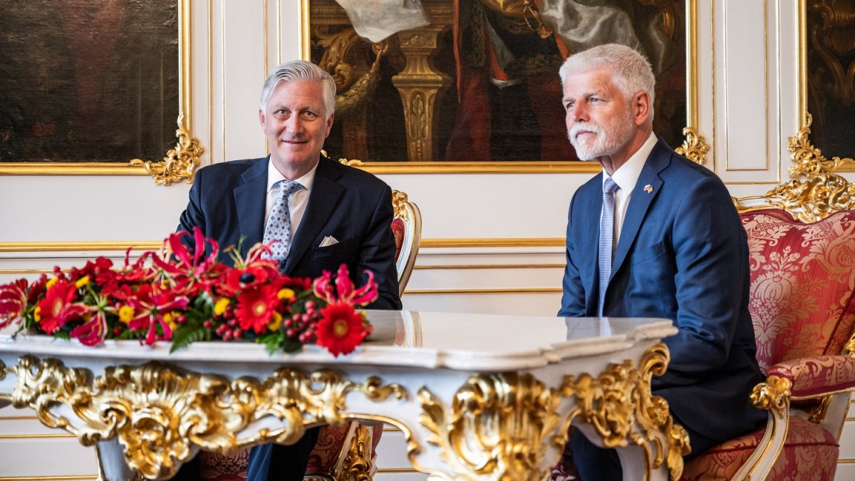 Belgický král Filip navštívil Česko, sešel se s prezidentem Petrem Pavlem.