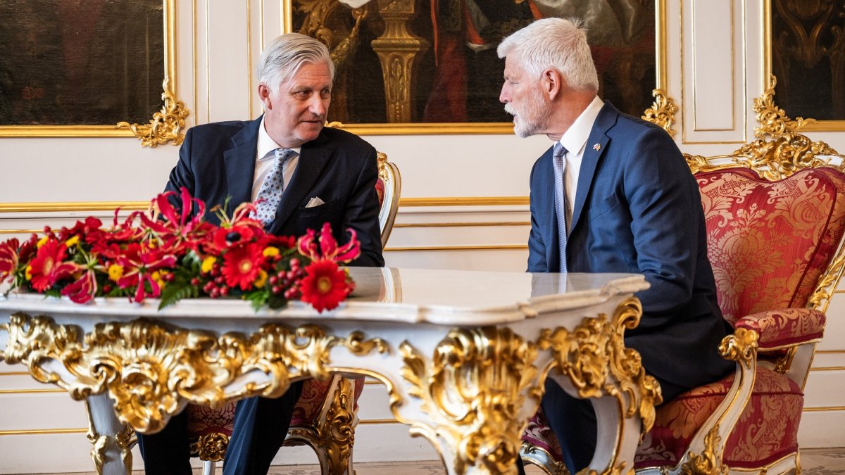 Belgický král Filip navštívil Česko, sešel se s prezidentem Petrem Pavlem.