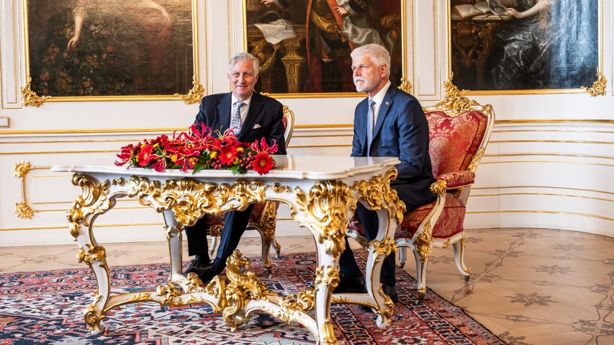 Belgický král Filip navštívil Česko, sešel se s prezidentem Petrem Pavlem.