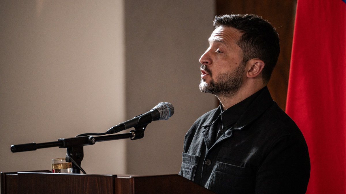 Volodymyr Zelenskyj v Praze