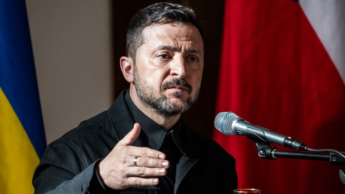 Volodymyr Zelenskyj v Praze