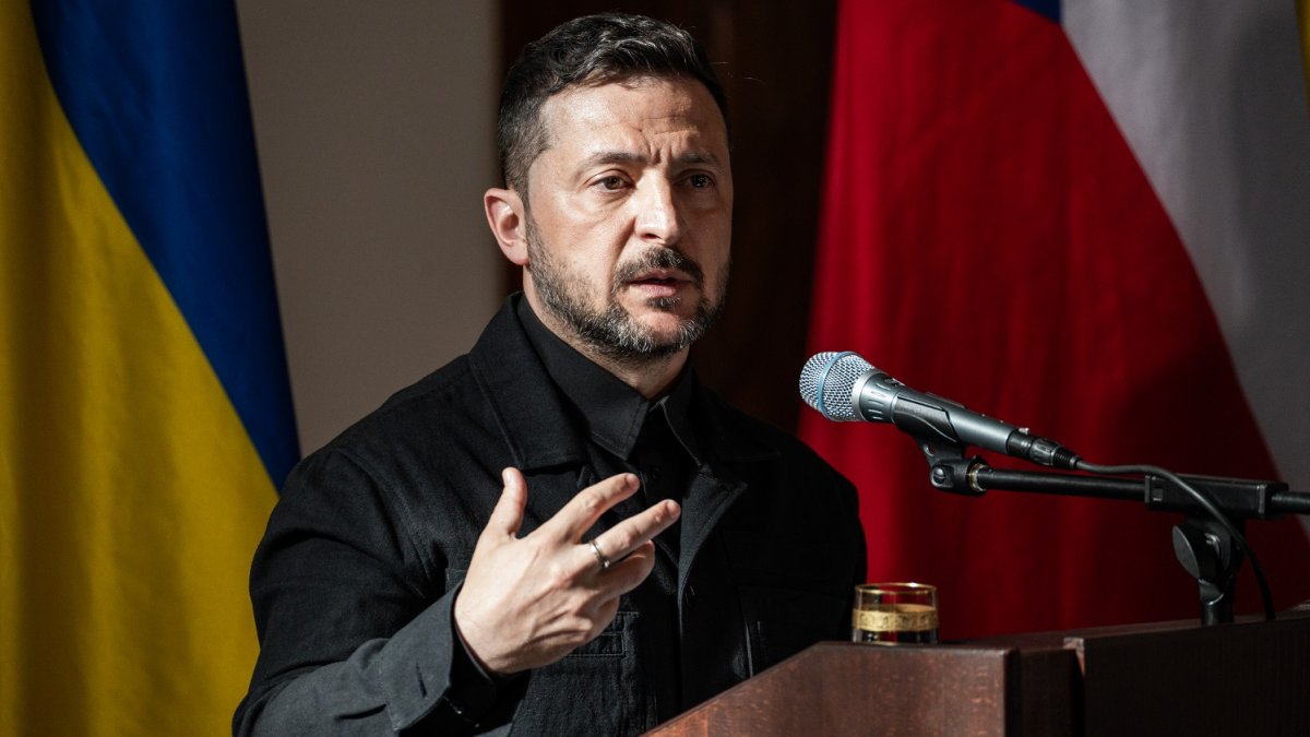 Volodymyr Zelenskyj v Praze