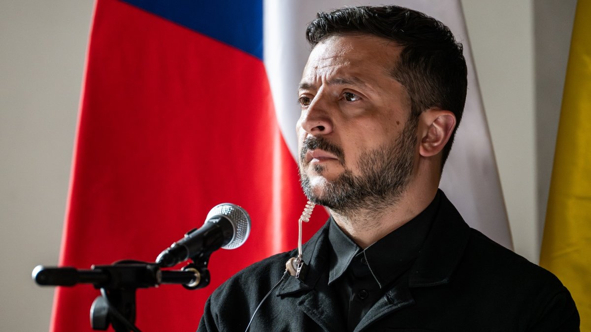 Volodymyr Zelenskyj v Praze