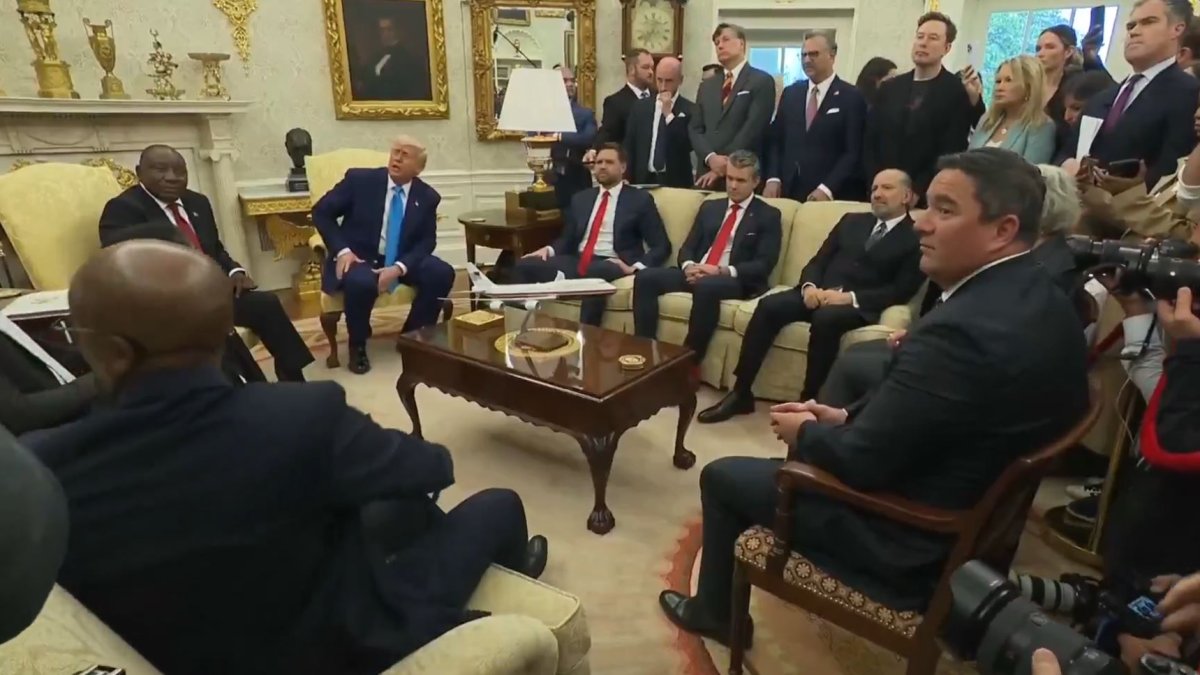 Donald Trump a Cyril Ramaphosa