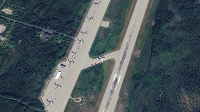 Letecká základna Olenya, Murmanská oblast; 15. 8. 2024 