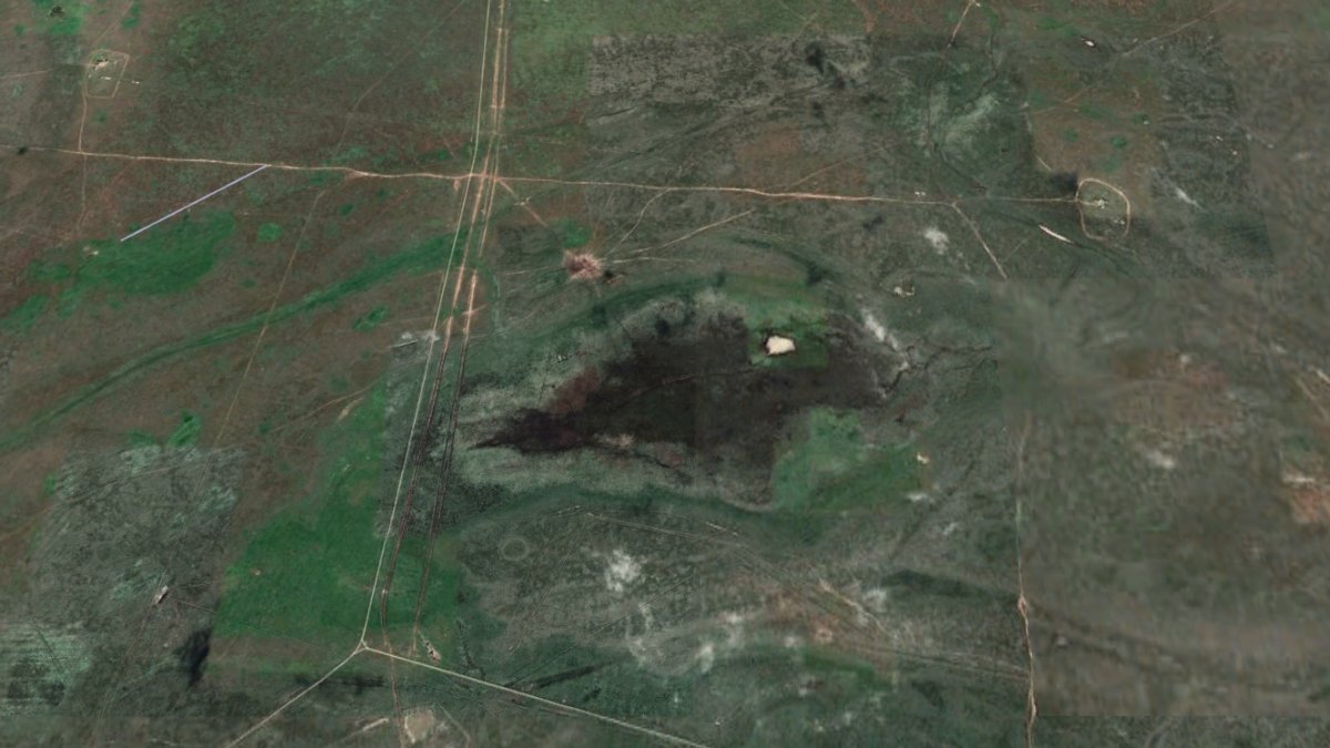 Kapustin Yar, testovací místo mj. pro Orešnik; 8. 4. 2025