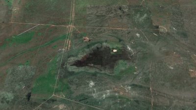 Kapustin Yar, testovací místo mj. pro Orešnik; 8. 4. 2025