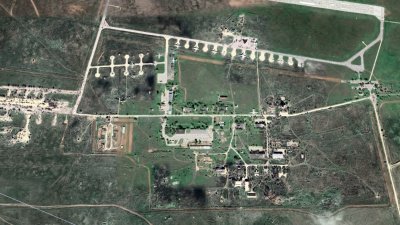 Kapustin Yar, testovací místo mj. pro Orešnik; 8. 4. 2025