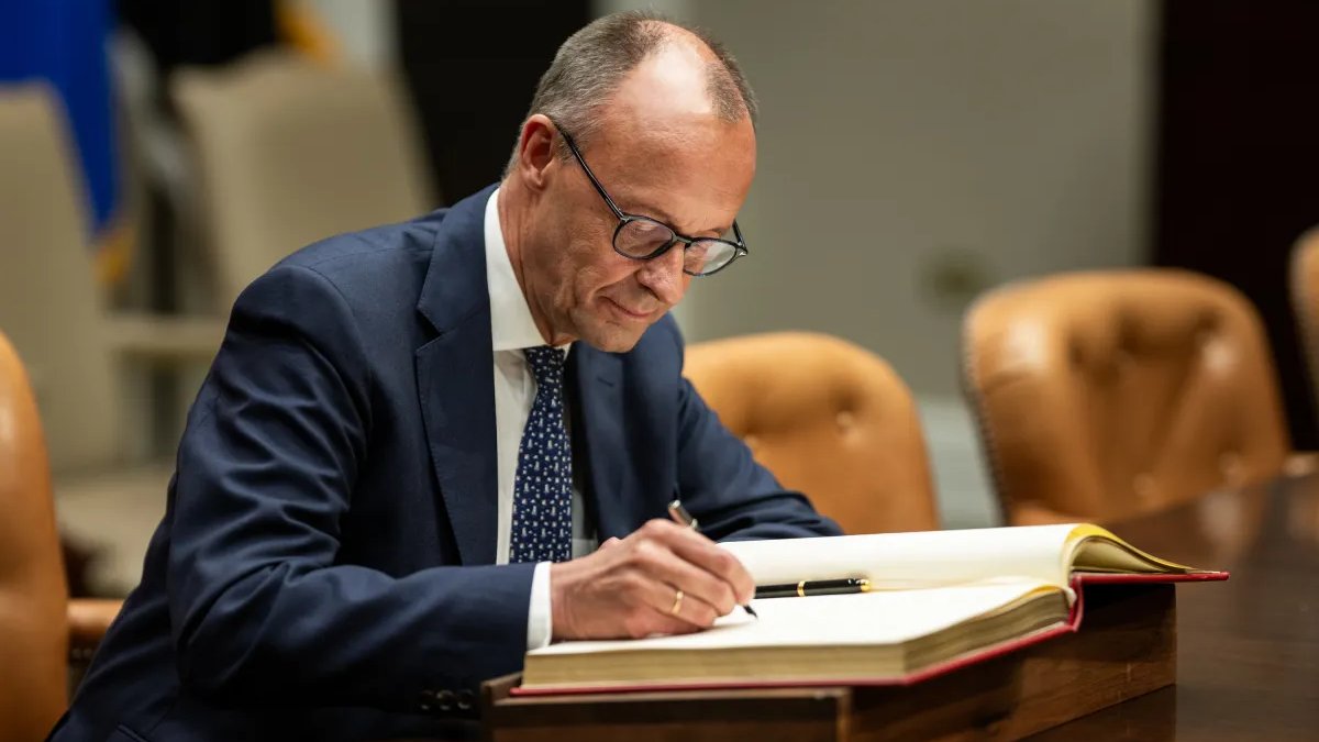 Prezident Trump se setkal s německým kancléřem Friedrichem Merzem.